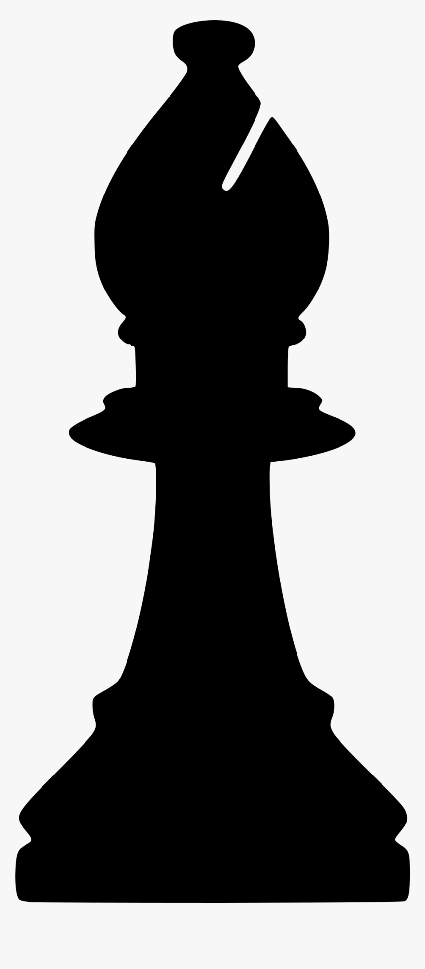 Clipart Silhouette Chess Piece Remix Bishop Alfil Chess - Bishop Chess Piece Clipart, HD Png Download