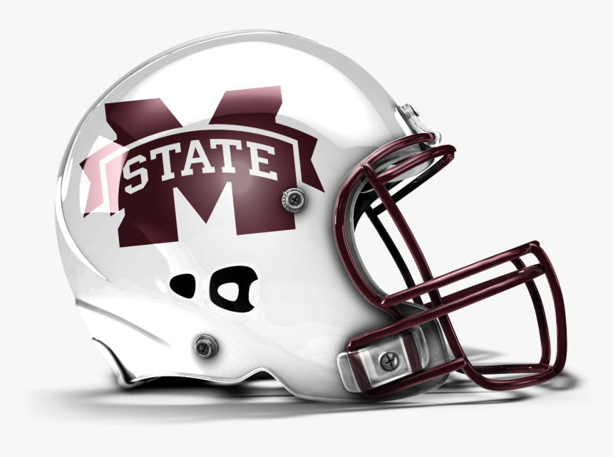 Mississippi State Football Helmet - Football Helmet With Number, HD Png Download