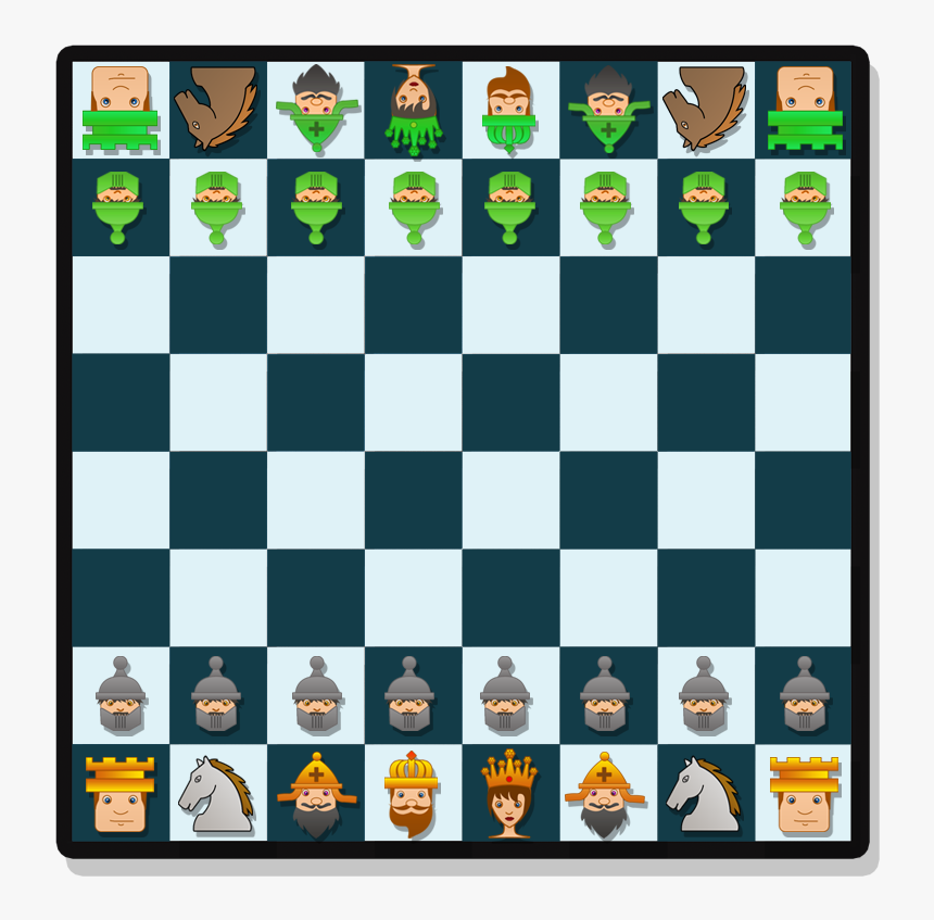 Clip Art Chess Board Clipart - Chess Game Start, HD Png Download