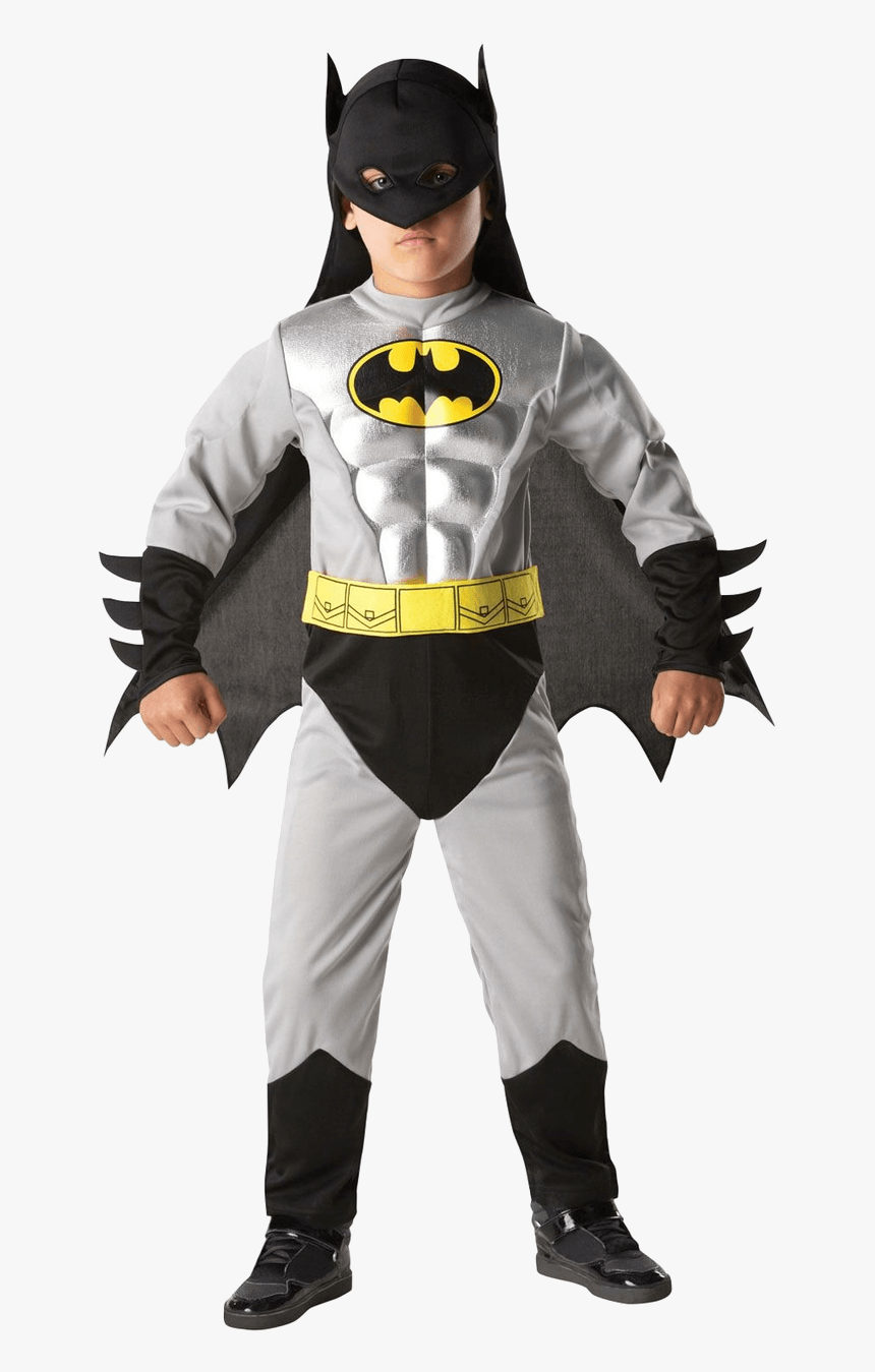 Child Batman Total Armour Costume - Batman Kid Dress, HD Png Download
