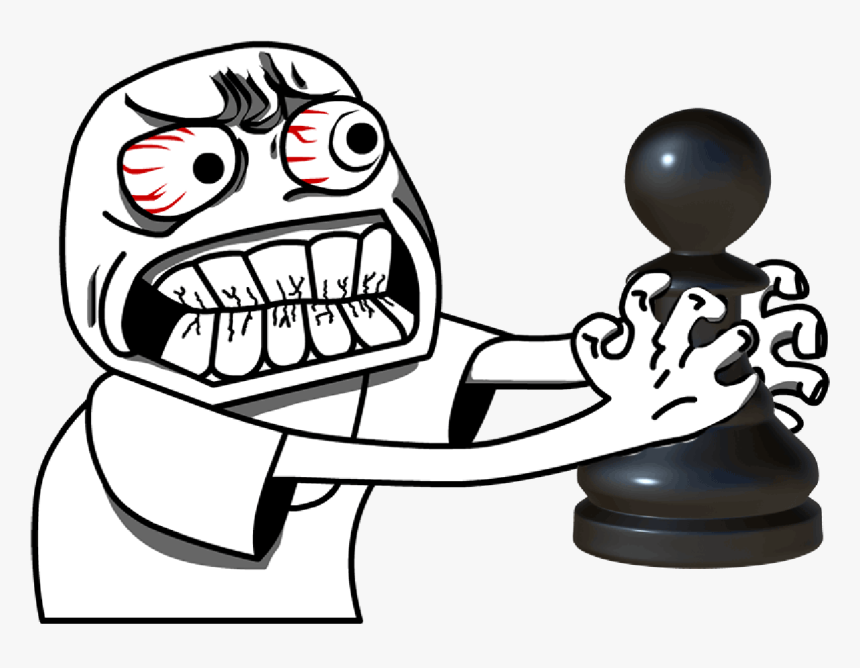 His Pawn Cheated And Killed My Pawn 
 Class Post View - Angry Face Meme Png, Transparent Png