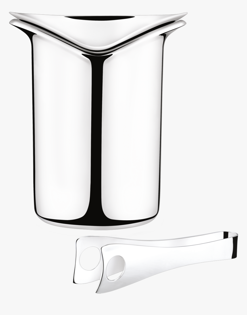 Wine Ice Bucket With Tongs - Tongs, HD Png Download