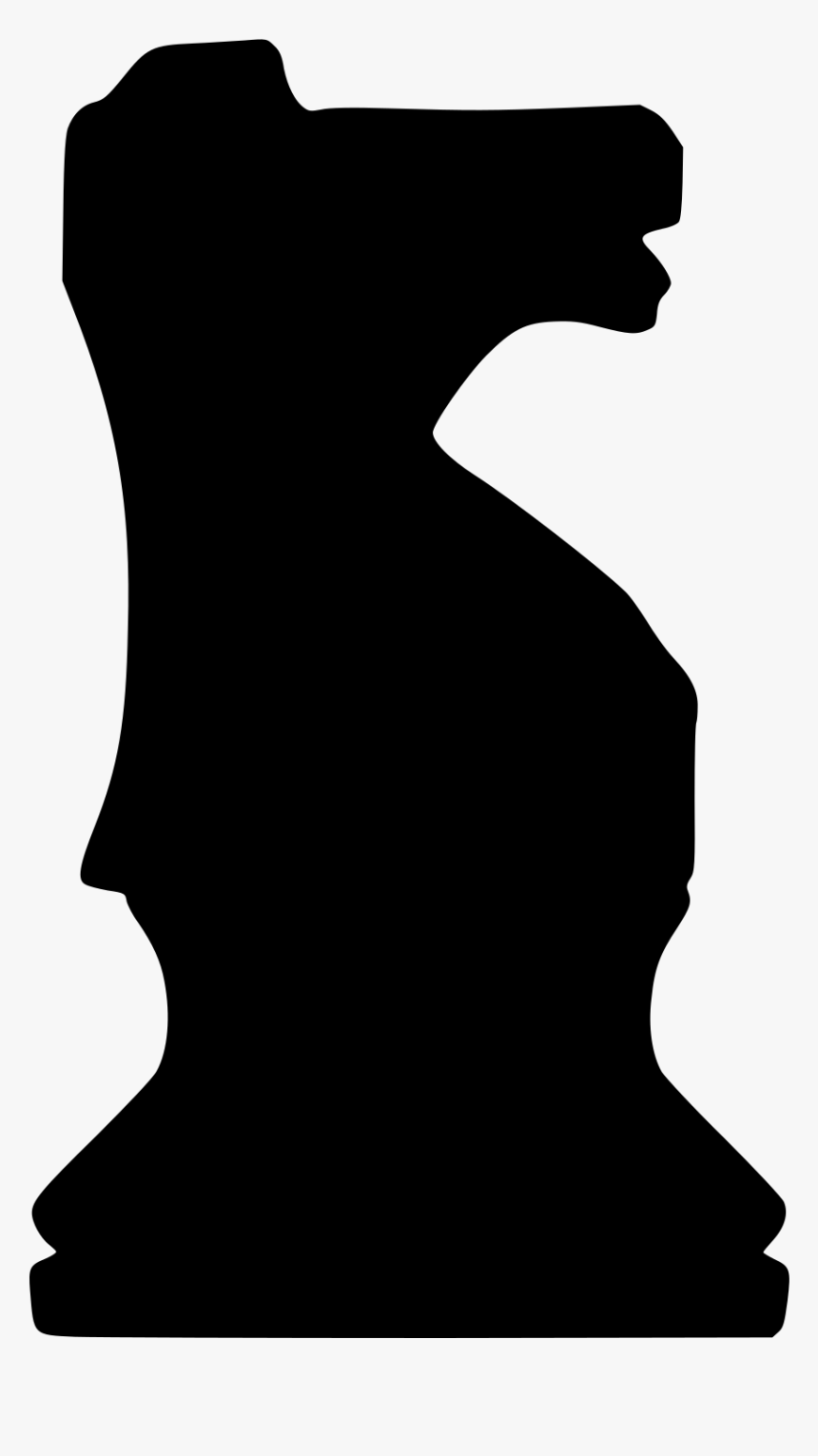 Knight Silhouette Png - Chess Piece Transparent Png, Png Download