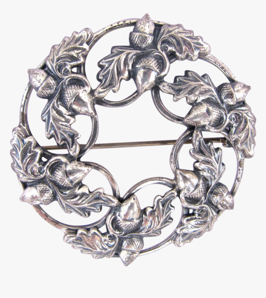 Transparent Leaf Circle Png - Silver, Png Download