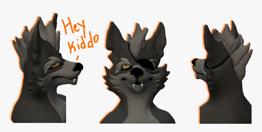 Starfox Animated Series Wolf Head Model - Star Fox Wolf Hey Kiddo, HD Png Download