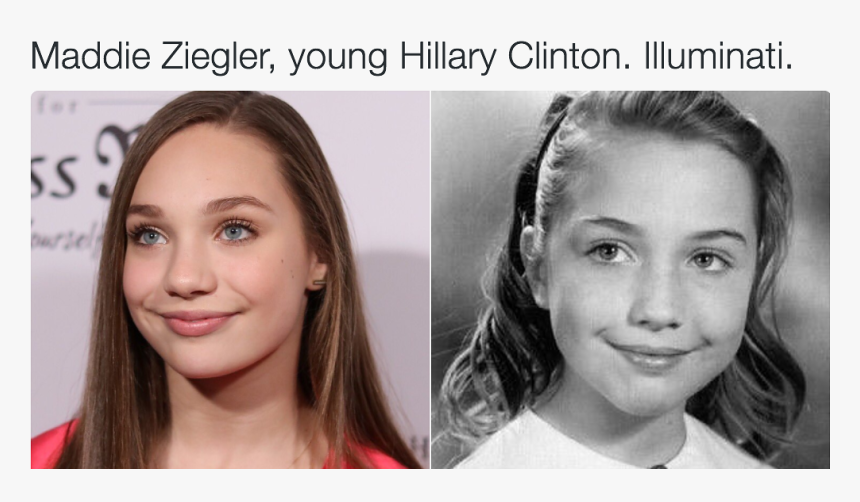 Young Hillary Clinton And Maddie, HD Png Download