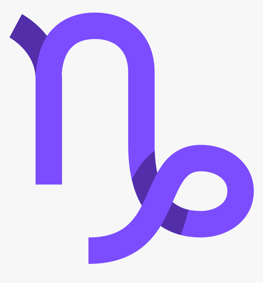 Capricorn Symbol Text - Graphic Design, HD Png Download