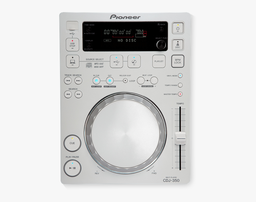 Pioneer Cdj 350 White, HD Png Download