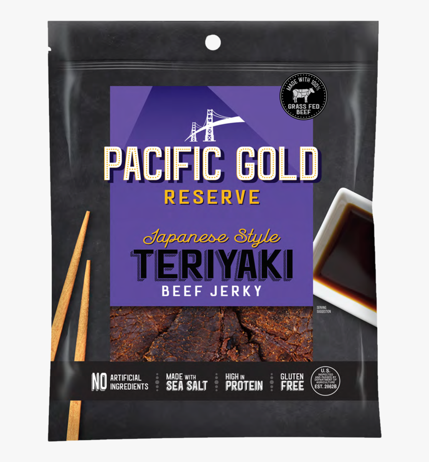 Japanese-jerky - Pacific Gold Reserve Beef Jerky, HD Png Download
