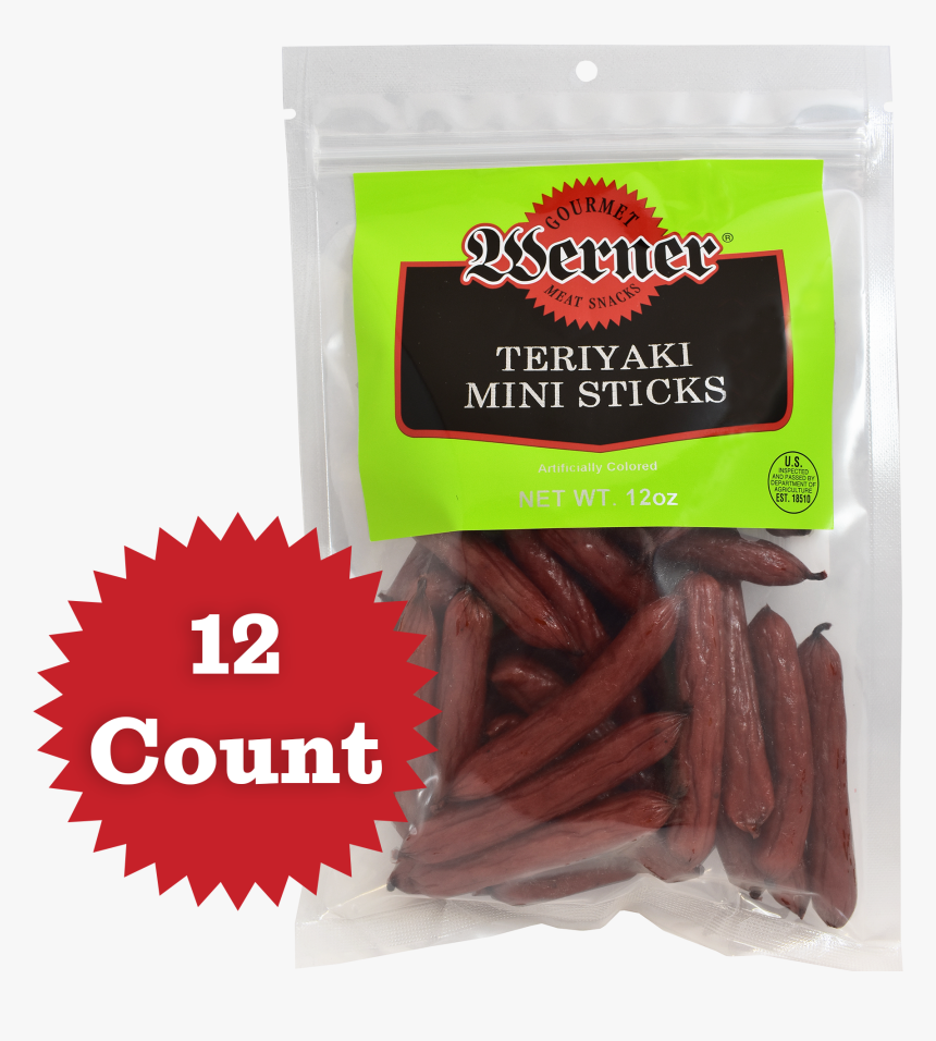 Teriyaki Mini Sticks 
 Class - Salt On Pepperoni Stick, HD Png Download