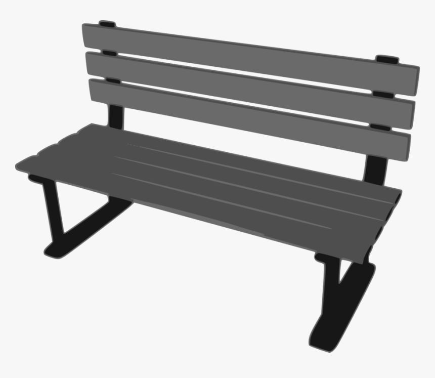 Outdoor Bench,angle,bench - Park Bench Clipart, HD Png Download