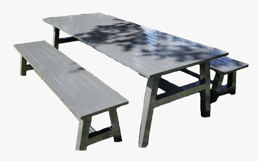 Picnic Table With Benches - Picnic Table, HD Png Download
