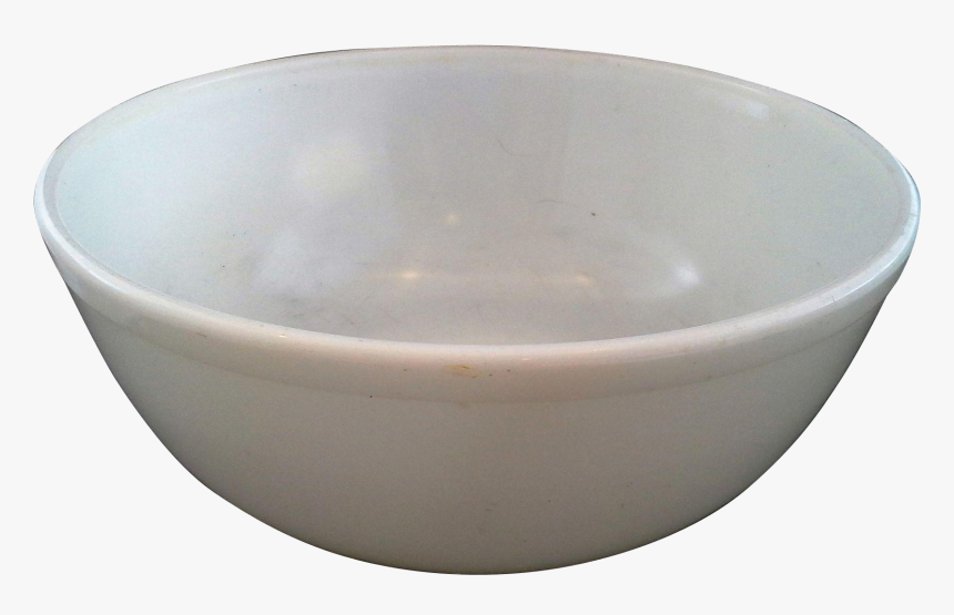 Pyrex Opal White Milk Glass 404 4 Qt Mixing Bowl Unmarked - Bowl, HD Png Download