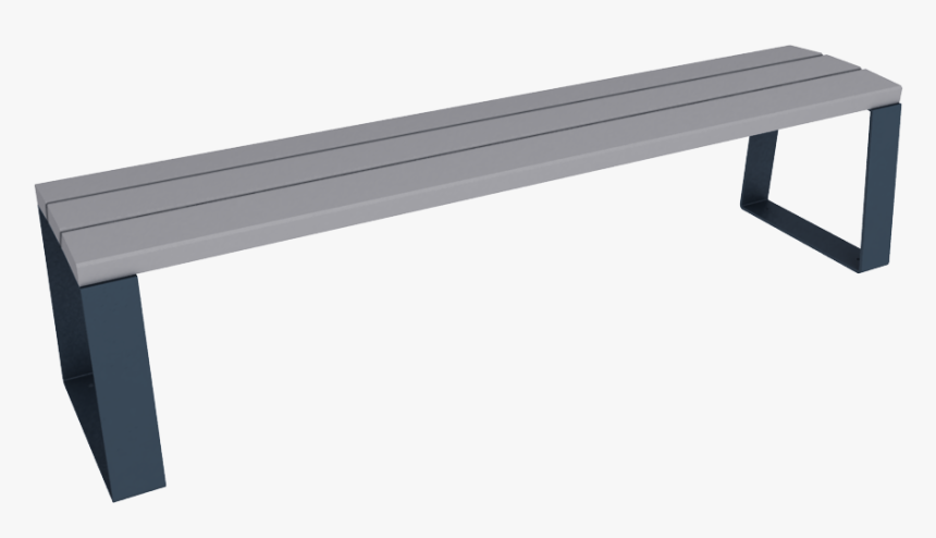 Synergie Backless Bench3d View 
 Class Mw 100 Mh 100 - Outdoor Bench, HD Png Download