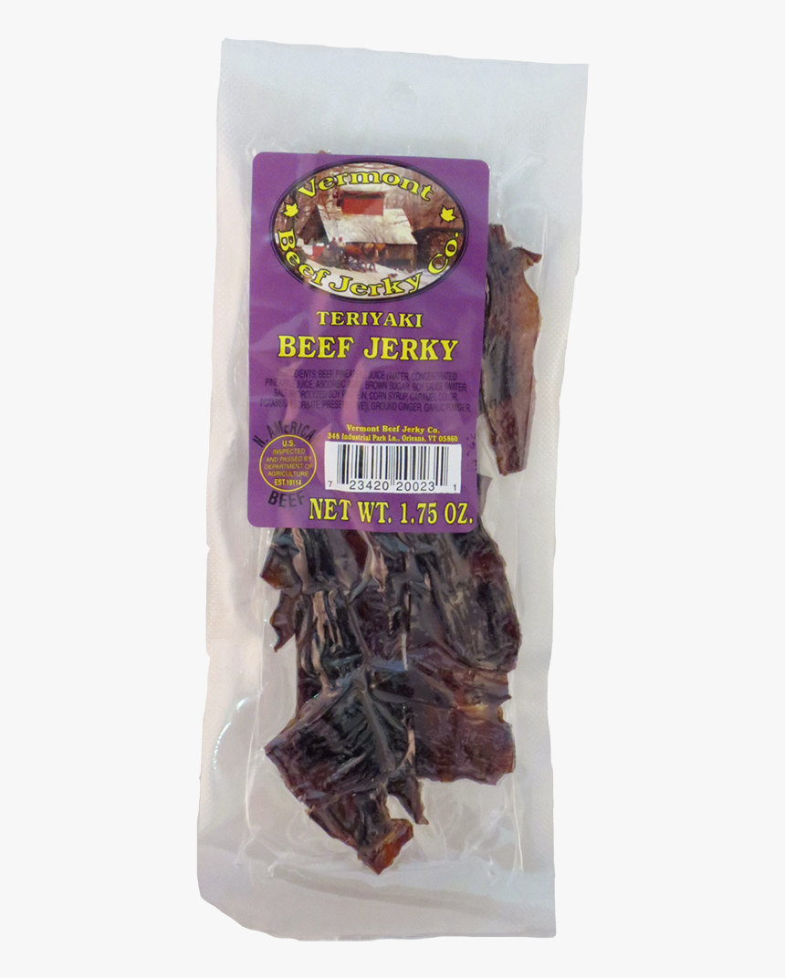 Vermont Beef Jerky Teriyaki Purple/10case - Venison, HD Png Download