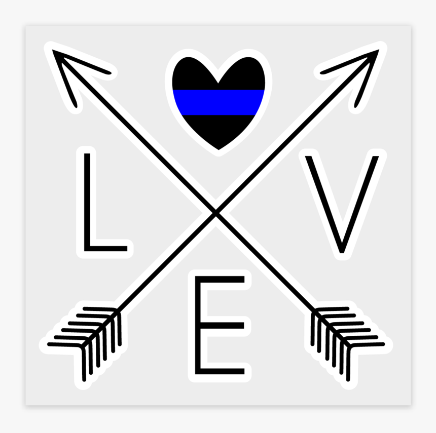Love Arrow Cross Png, Transparent Png