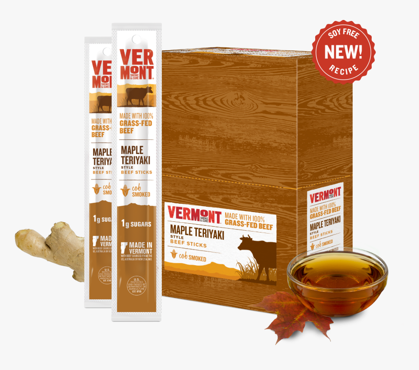 Grass-fed Maple Teriyaki Beef Sticks - Vermont Smoke And Cure, HD Png Download