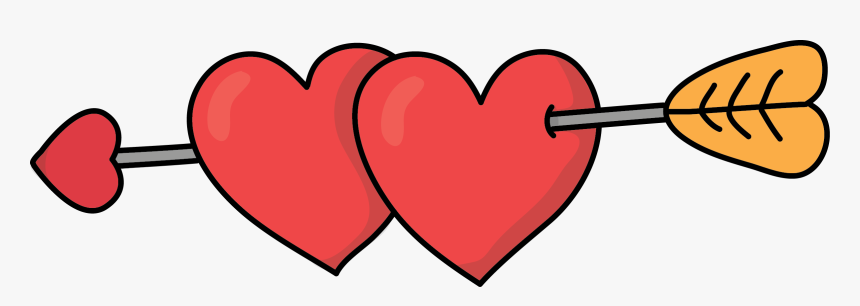 Clipart Arrows Love - 2hearts Png, Transparent Png