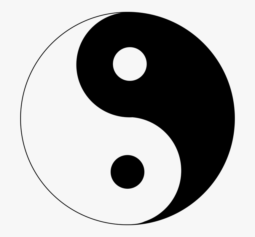 China Clipart Yin Yang - Taoism Symbol, HD Png Download