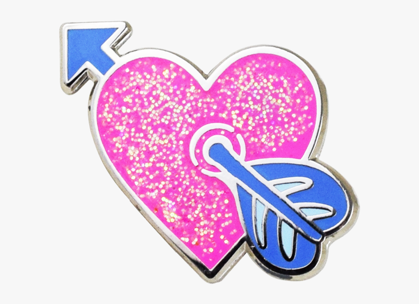 Heart With Arrow Emoji Pin - Heart, HD Png Download