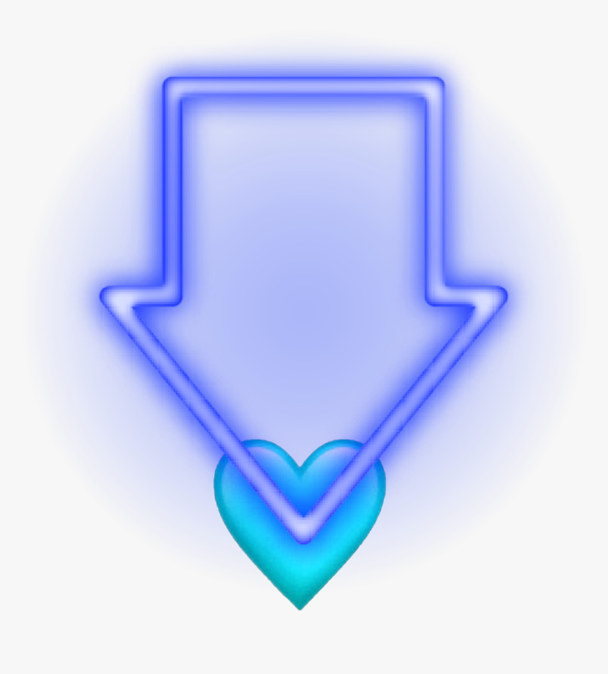 Transparent Neon Arrow Png - Heart, Png Download