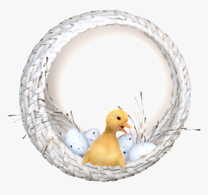 Small Yellow Duck Png Transparent In The Basket - Portable Network Graphics, Png Download