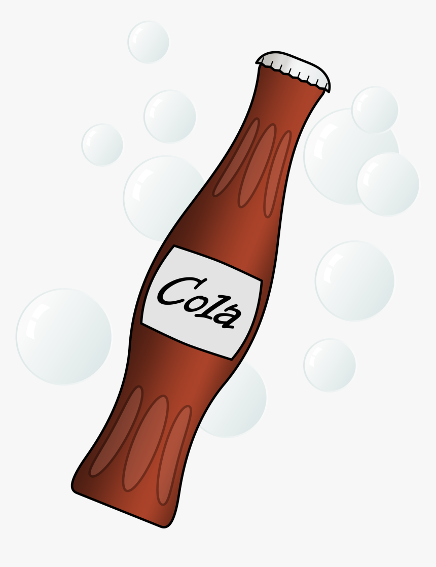 Beverage, Bubbles, Cola, Drink, Soft Drink, Tonic - Bottle Soda Clipart, HD Png Download