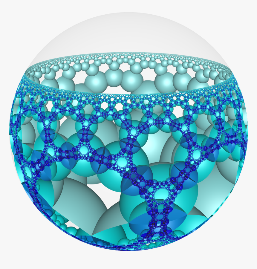 Hyperbolic Honeycomb 3 7 5 Poincare - Circle, HD Png Download