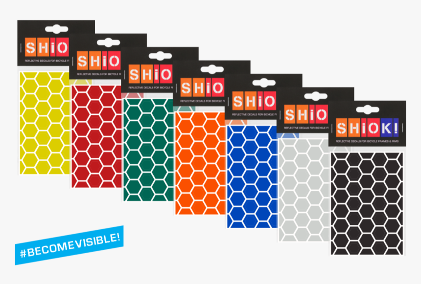 Shiok Honeycomb Reflective Frame Sticker, HD Png Download