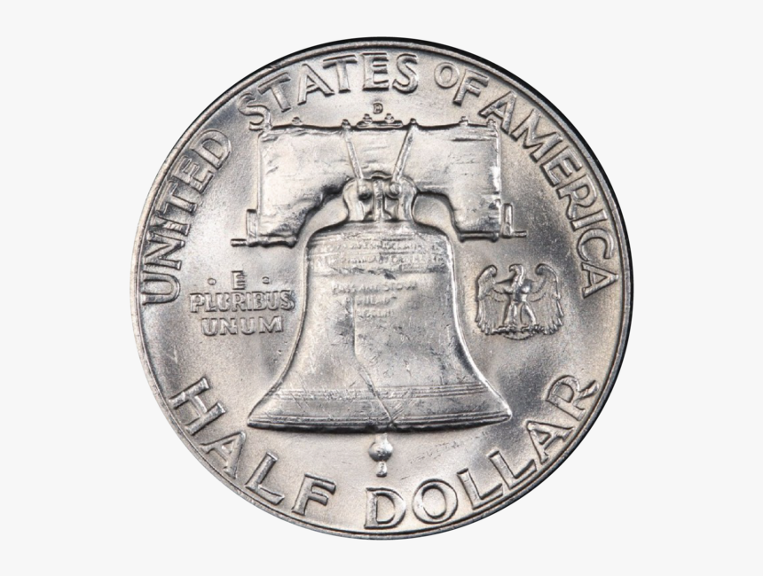1952 / Benjamin Franklin Silver Half Dollar - Coin, HD Png Download