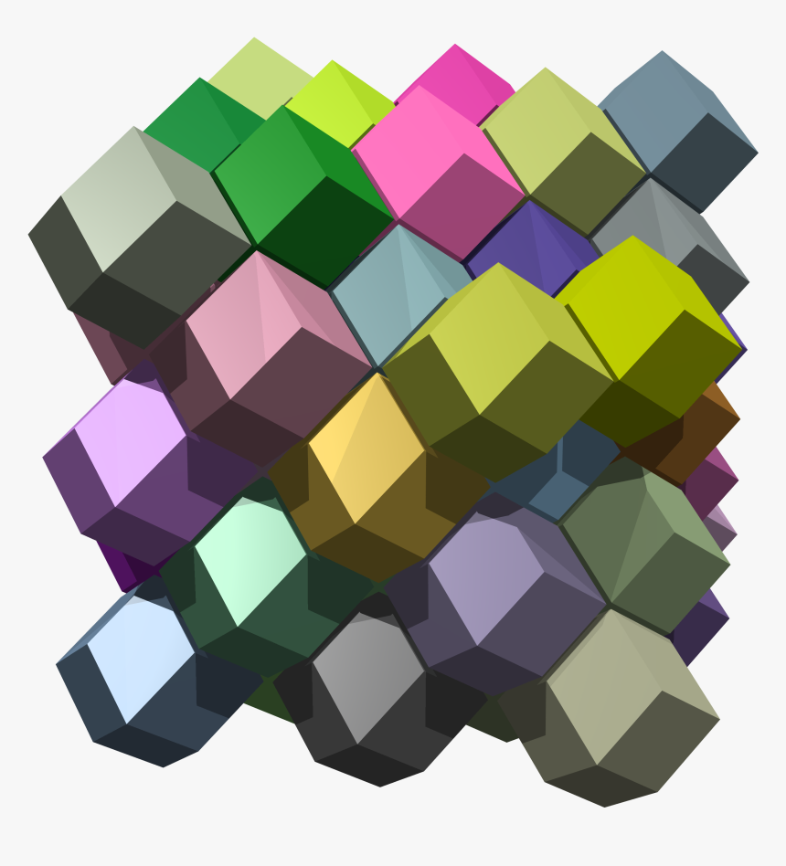 Rhombic Dodecahedra - Rhombic Dodecahedron Tiling, HD Png Download