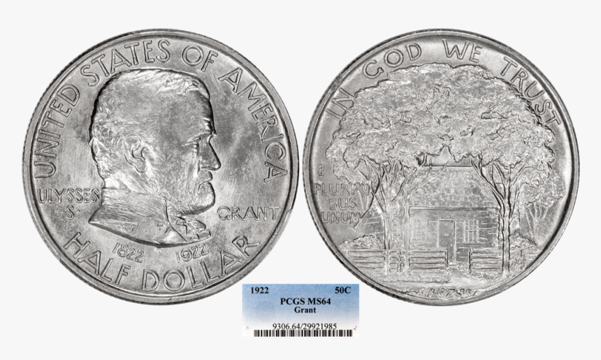 1922 Grant C50c Pcgs64, HD Png Download