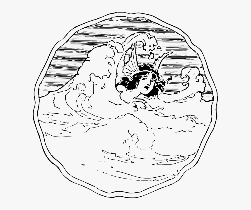 Outline Woman Person Ocean Wave Sea Waves Ocean Wave Waves