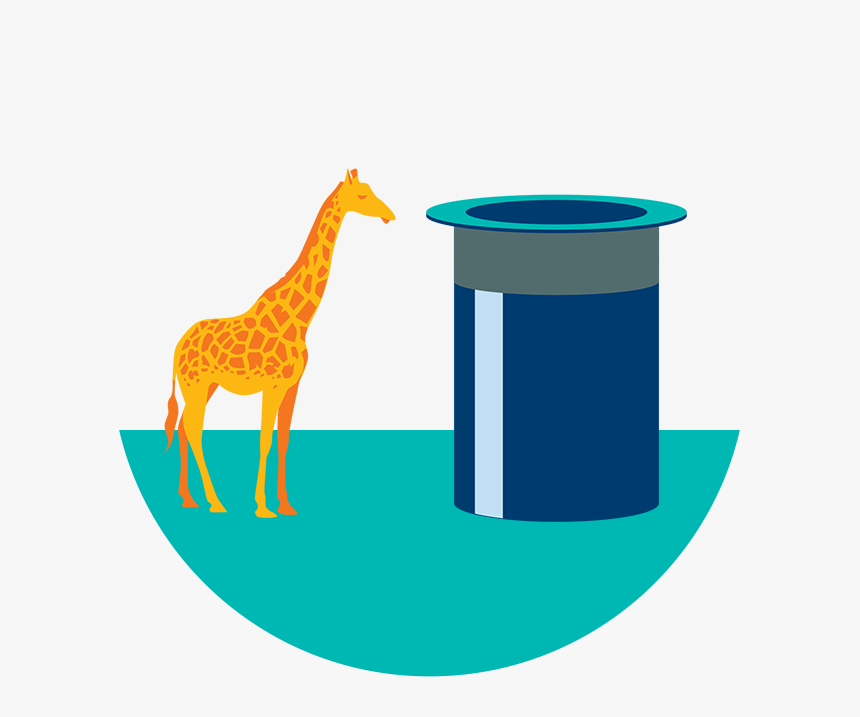 Transparent Tall Top Hat Png - Giraffe, Png Download