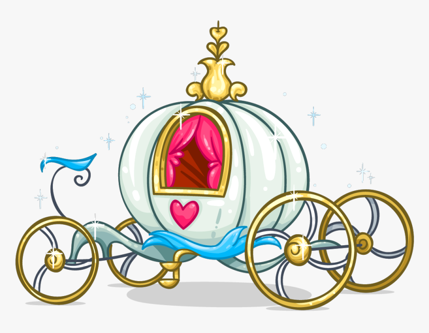 Ftestickers Disney Cinderellacoach Stagecoac - Cinderella Carriage Clipart, HD Png Download