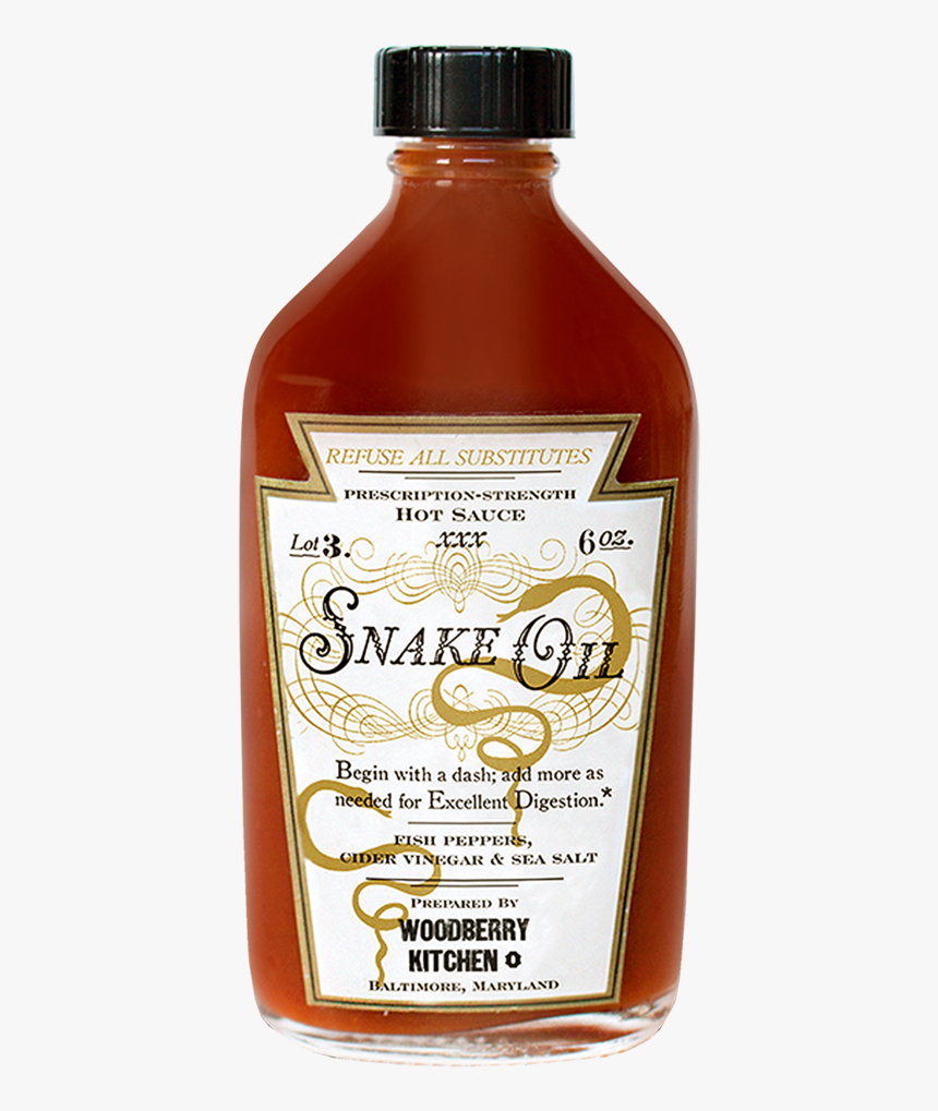 Transparent Hot Sauce Clipart - Snake Oil Hot Sauce, HD Png Download