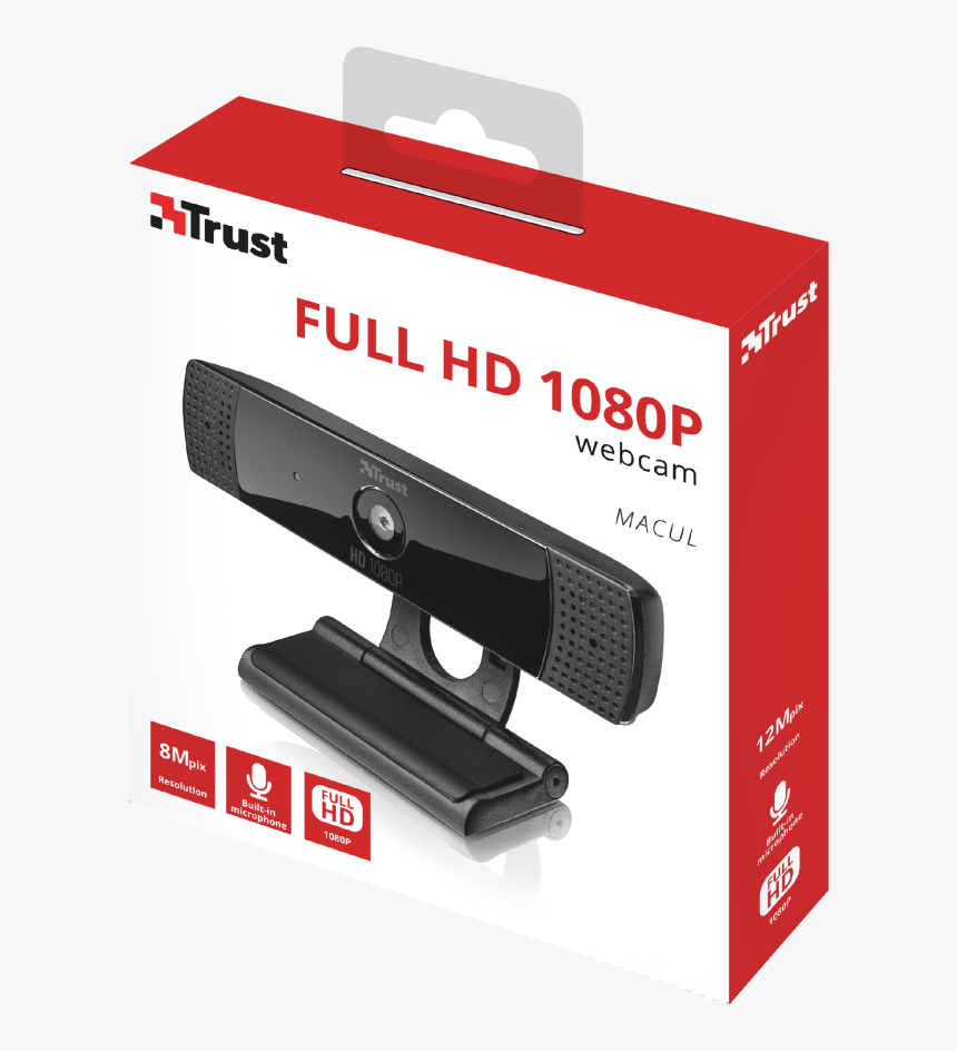 Macul Full Hd 1080p Webcam - Trust Computer, HD Png Download