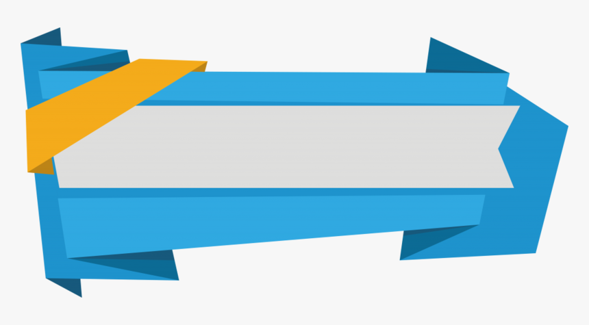 Banner Png Free Download - Blue Vector Banner Png, Transparent Png