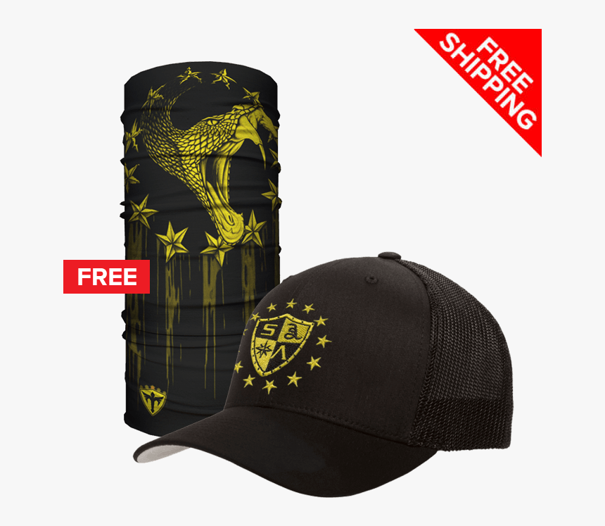 13 Stars Snap Back Hat Free Tread Lightly Face Shield - Baseball Cap, HD Png Download