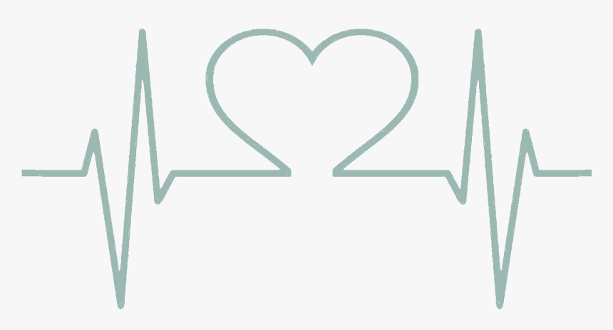 Black And White Heart Beat Clipart, HD Png Download