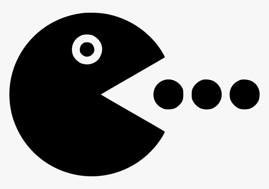 Pack Man Eating Coins Points - Points Icon Png, Transparent Png