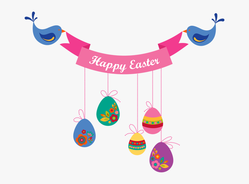 Easter Banner Png Hd Photo - Happy Easter Vector Png, Transparent Png