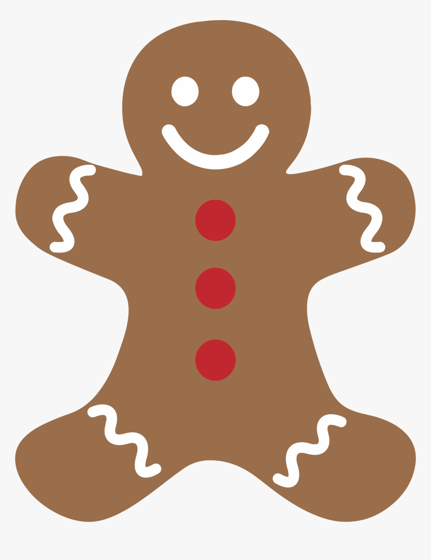 Anthropomorphic Cookie Decoration Free Picture - Gingerbread Man Vector Png, Transparent Png