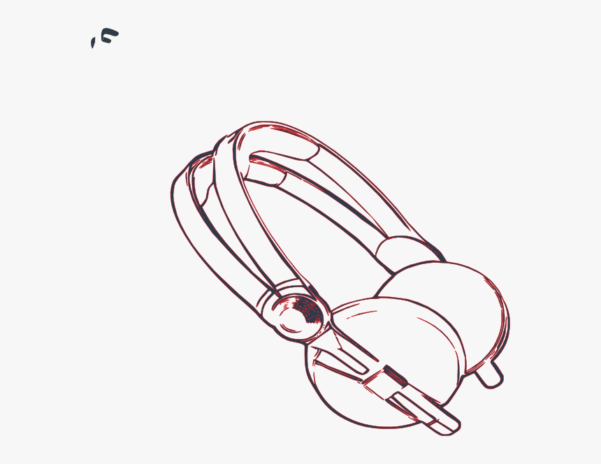 Black And White Headphones Clip Art, HD Png Download