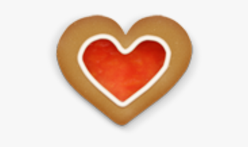 Christmas Heart Cookie Png, Transparent Png