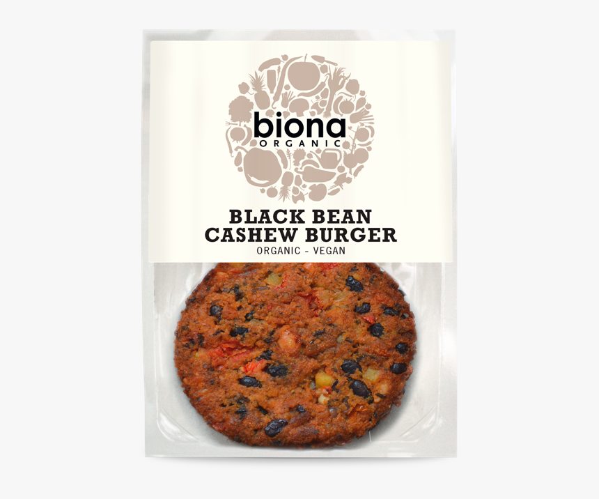 Biona Black Bean Cashew Burger, HD Png Download
