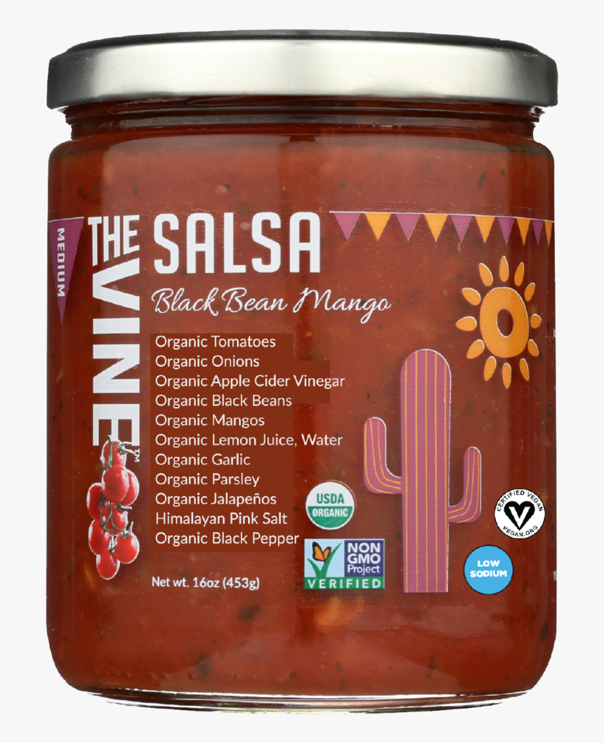 The Vine Black Bean Mango Salsa 16oz - Vine Salsa, HD Png Download