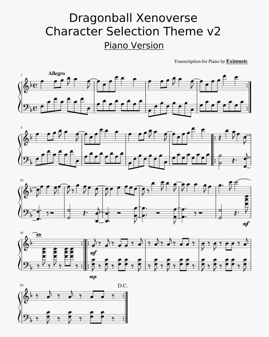 Somewhere In Time Piano Notes, HD Png Download