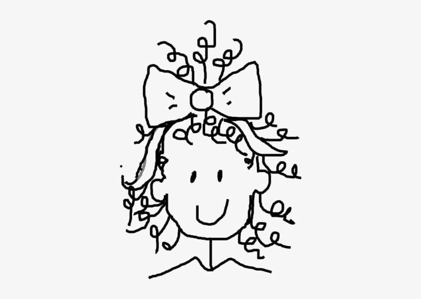 Curly Hair Png Transparent Images - White Curly Hair Cartoon Girl, Png Download