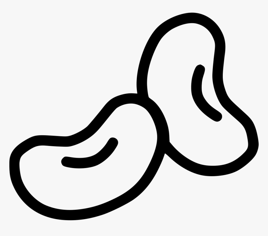 Tiptoe Clipart Vegetable - Beans Clipart Black And White, HD Png Download